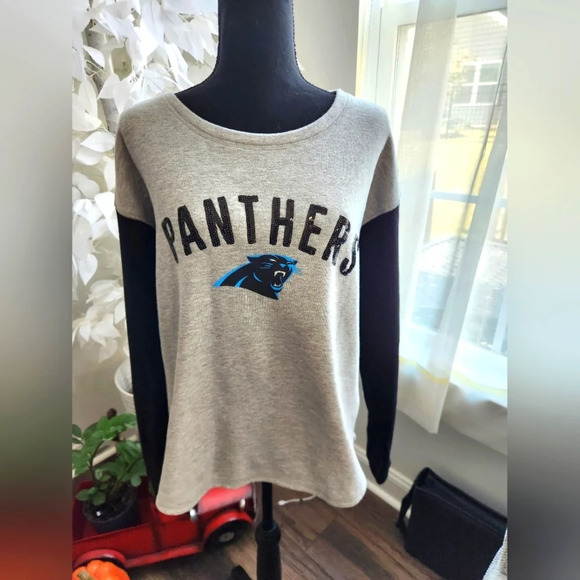 NFL Tops - Carolina Panthers Long Sleeve Womens Shirt Size Large